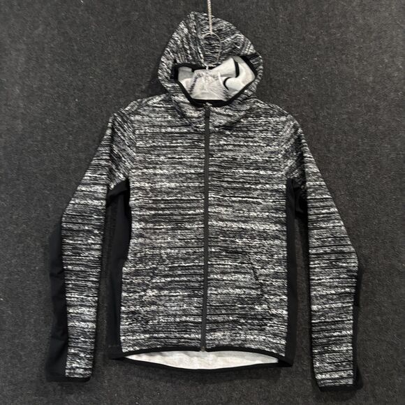 Nike All Time Tech Static Jacket Women's Small Black Gray Therma-FIT Hooded - Picture 1 of 10